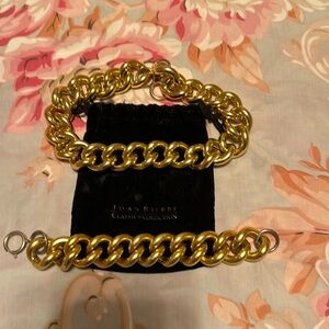 Joan Rivers collection gorgeous chain link necklace and bracelet